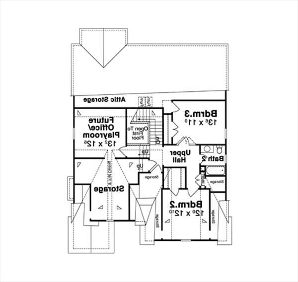 Second Floor image of ASCOT House Plan
